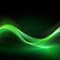 Rendering 3d wave dynamic background dots green futuristic flow technology abstract datum innovation sound illustration business digital music dot texture.