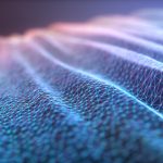 Colorful abstract image with organic shape. Network connection, background technology concept.