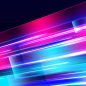 Speed streaks curve dynamically with luminous beams and highlights. Transparent PNG conveys futuristic motion and acceleration effect. Perfect for tech, racing, and digital graphics.